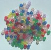 100 4mm Acrylic Transparent Faceted Mix